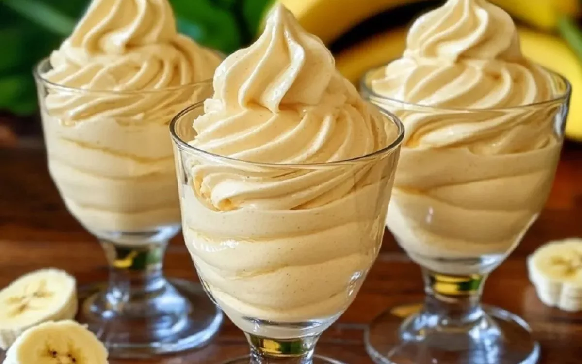 Mousse de banana é receita fácil e rápida de fazer e é deliciosa