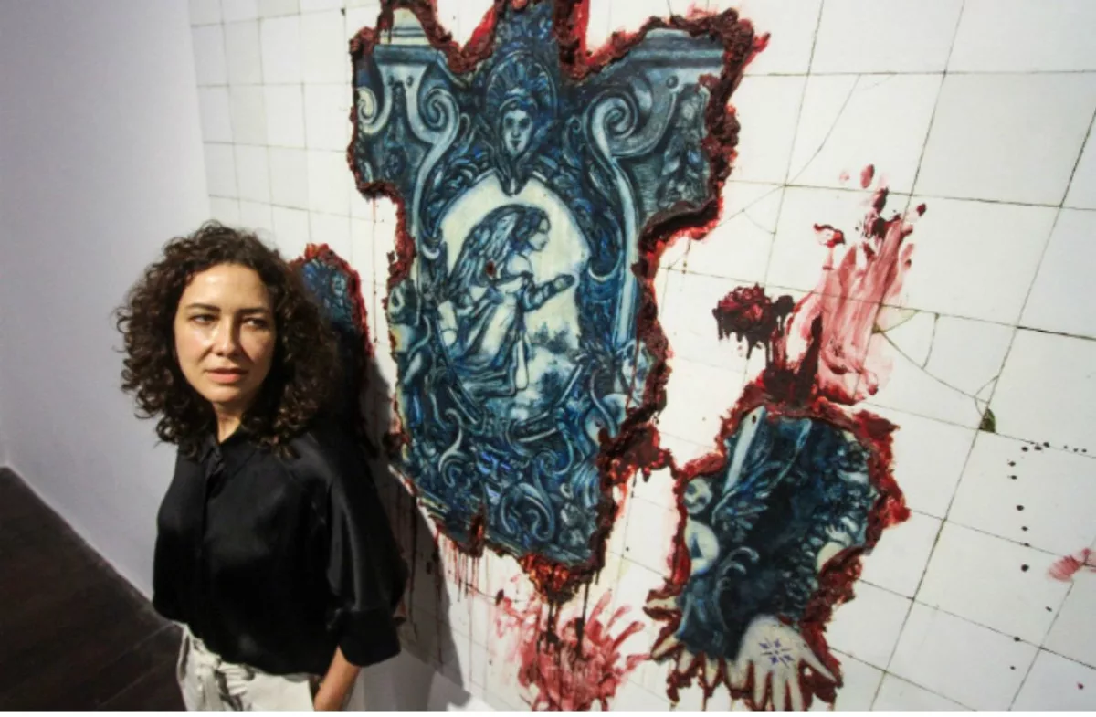 A artista plástica Adriana Varejão, outro ícone atual da arte brasileira