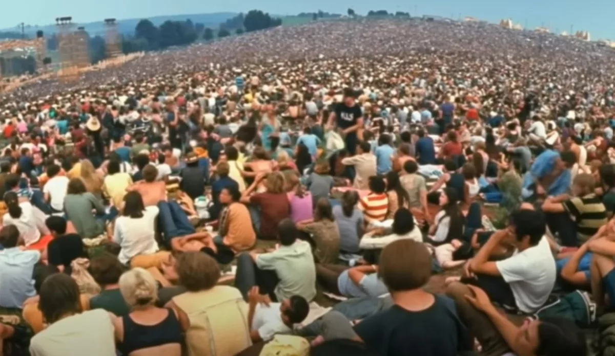 Panorâmica do festival de Woodstock: fotos viram vídeo!