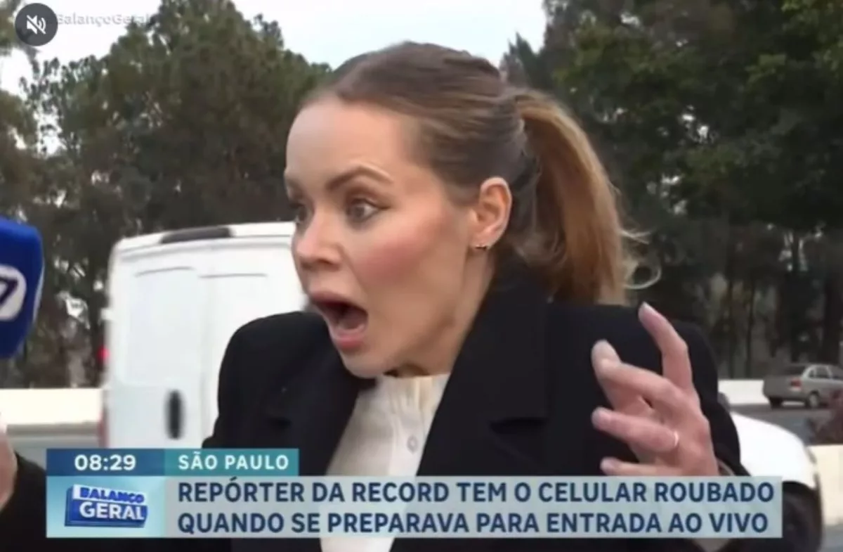 Ladrão roubou celular de repórter da Record TV em São Paulo